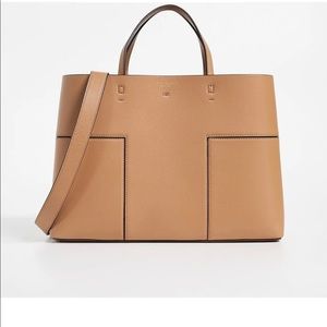 Tory Burch Block T Triple Compartment Tote